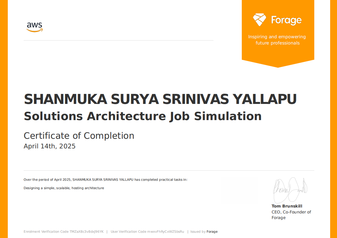 Internship Certificate